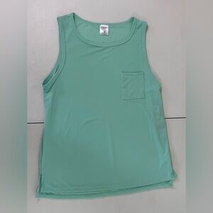 NEW Women BSP Sculpt Tank Top Light Green Size MEDIUM Racerback Turquoise